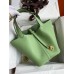 Hermes Picotin Lock 22 Handmade Bag in Vert Criquet Clemence Leather Hermes Picotin Lock 22 Handmade Bag in Vert Criquet Clemence Leather