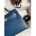 Hermes Kelly Mini II Sellier Handmade Bag In Deep Blue Epsom Calfskin Hermes Kelly Mini II Sellier Handmade Bag In Deep Blue Epsom Calfskin