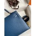 Hermes Kelly Mini II Sellier Handmade Bag In Deep Blue Epsom Calfskin Hermes Kelly Mini II Sellier Handmade Bag In Deep Blue Epsom Calfskin