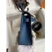 Hermes Kelly Mini II Sellier Handmade Bag In Deep Blue Epsom Calfskin Hermes Kelly Mini II Sellier Handmade Bag In Deep Blue Epsom Calfskin