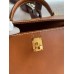 Hermes Kelly Sellier 25 Handmade Bag In Gold Barenia Calfskin Hermes Kelly Sellier 25 Handmade Bag In Gold Barenia Calfskin
