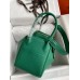 Hermes Lindy 30 Handmade Bag In Malachite Clemence Leather Hermes Lindy 30 Handmade Bag In Malachite Clemence Leather