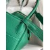 Hermes Lindy 30 Handmade Bag In Malachite Clemence Leather Hermes Lindy 30 Handmade Bag In Malachite Clemence Leather
