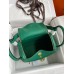 Hermes Lindy 30 Handmade Bag In Malachite Clemence Leather Hermes Lindy 30 Handmade Bag In Malachite Clemence Leather