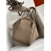 Hermes Lindy 30 Handmade Bag In Taupe Clemence Leather Hermes Lindy 30 Handmade Bag In Taupe Clemence Leather