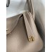 Hermes Lindy 30 Handmade Bag In Taupe Clemence Leather Hermes Lindy 30 Handmade Bag In Taupe Clemence Leather
