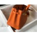 Hermes Birkin 30cm Bag In Orange Clemence Leather GHW Hermes Birkin 30cm Bag In Orange Clemence Leather GHW