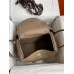 Hermes Lindy 30 Handmade Bag In Taupe Swift Calfskin Hermes Lindy 30 Handmade Bag In Taupe Swift Calfskin