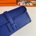 Hermes Jige Elan 29 Clutch Bag In Blue Electric Epsom Leather Hermes Jige Elan 29 Clutch Bag In Blue Electric Epsom Leather