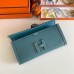 Hermes Jige Elan 29 Clutch Bag In Blue Jean Epsom Leather