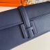 Hermes Jige Elan 29 Clutch Bag In Blue Saphir Epsom Leather