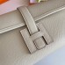 Hermes Jige Elan 29 Clutch Bag In Craie Epsom Leather