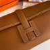 Hermes Jige Elan 29 Clutch Bag In Gold Epsom Leather Hermes Jige Elan 29 Clutch Bag In Gold Epsom Leather