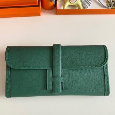 Hermes Jige Elan 29 Clutch Bag In Malachite Epsom Leather Hermes Jige Elan 29 Clutch Bag In Malachite Epsom Leather