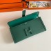 Hermes Jige Elan 29 Clutch Bag In Malachite Epsom Leather