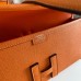 Hermes Jige Elan 29 Clutch Bag In Orange Epsom Leather