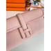Hermes Jige Elan 29 Clutch Bag In Pink Epsom Leather