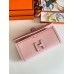 Hermes Jige Elan 29 Clutch Bag In Pink Epsom Leather