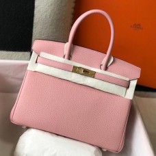 Hermes Birkin 30cm Bag In Pink Clemence Leather GHW Hermes Birkin 30cm Bag In Pink Clemence Leather GHW