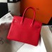 Hermes Birkin 30cm Bag In Red Clemence Leather GHW Hermes Birkin 30cm Bag In Red Clemence Leather GHW