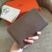 Hermes Dogon Duo Wallet In Taupe Clemence Leather Hermes Dogon Duo Wallet In Taupe Clemence Leather