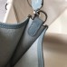 Hermes Evelyne III TPM Bag In Blue Lin Clemence Leather Hermes Evelyne III TPM Bag In Blue Lin Clemence Leather