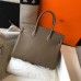 Hermes Birkin 30cm Bag In Taupe Clemence Leather GHW Hermes Birkin 30cm Bag In Taupe Clemence Leather GHW