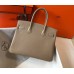 Hermes Birkin 30cm Bag In Tourterelle Clemence Leather GHW Hermes Birkin 30cm Bag In Tourterelle Clemence Leather GHW