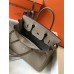 Hermes Birkin 30cm Bag In Tourterelle Clemence Leather GHW Hermes Birkin 30cm Bag In Tourterelle Clemence Leather GHW