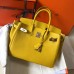 Hermes Birkin 30cm Bag In Yellow Clemence Leather GHW Hermes Birkin 30cm Bag In Yellow Clemence Leather GHW