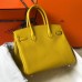 Hermes Birkin 30cm Bag In Yellow Clemence Leather GHW Hermes Birkin 30cm Bag In Yellow Clemence Leather GHW