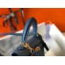 Hermes Kelly 25cm Retourne Bag In Agate Blue Clemence Leather Hermes Kelly 25cm Retourne Bag In Agate Blue Clemence Leather