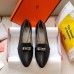 Hermes Pegase Ballerina Flats In Black Leather