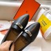 Hermes Pegase Ballerina Flats In Black Leather