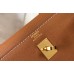 Hermes Kelly 25cm Sellier Bag In Gold Epsom Leather Hermes Kelly 25cm Sellier Bag In Gold Epsom Leather