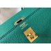 Hermes Kelly 25cm Sellier Bag In Malachite Epsom Leather Hermes Kelly 25cm Sellier Bag In Malachite Epsom Leather