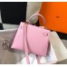 Hermes Kelly 25cm Sellier Bag In Mauve Sylvestre Epsom Leather Hermes Kelly 25cm Sellier Bag In Mauve Sylvestre Epsom Leather