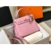 Hermes Kelly 25cm Sellier Bag In Mauve Sylvestre Epsom Leather Hermes Kelly 25cm Sellier Bag In Mauve Sylvestre Epsom Leather