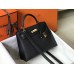 Hermes Kelly 25cm Sellier Bag In Black Epsom Leather Hermes Kelly 25cm Sellier Bag In Black Epsom Leather