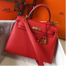 Hermes Kelly 25cm Sellier Bag In Piment Epsom Leather Hermes Kelly 25cm Sellier Bag In Piment Epsom Leather