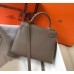 Hermes Kelly 25cm Sellier Bag In Taupe Epsom Leather Hermes Kelly 25cm Sellier Bag In Taupe Epsom Leather