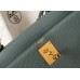 Hermes Kelly 25cm Sellier Bag In Vert Amande Epsom Leather Hermes Kelly 25cm Sellier Bag In Vert Amande Epsom Leather