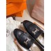 Hermes Royal Loafers In Black Calfksin Hermes Royal Loafers In Black Calfksin