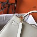 Hermes Kelly 25cm Sellier Bag In White Epsom Leather Hermes Kelly 25cm Sellier Bag In White Epsom Leather