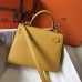 Hermes Kelly 25cm Sellier Bag In Yellow Epsom Leather Hermes Kelly 25cm Sellier Bag In Yellow Epsom Leather