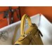 Hermes Kelly 25cm Sellier Bag In Yellow Epsom Leather Hermes Kelly 25cm Sellier Bag In Yellow Epsom Leather