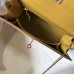 Hermes Kelly 25cm Sellier Bag In Yellow Epsom Leather Hermes Kelly 25cm Sellier Bag In Yellow Epsom Leather