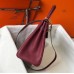 Hermes Kelly 25cm Retourne Bag In Bordeaux Clemence Leather Hermes Kelly 25cm Retourne Bag In Bordeaux Clemence Leather