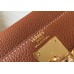 Hermes Kelly 25cm Retourne Bag In Gold Clemence Leather Hermes Kelly 25cm Retourne Bag In Gold Clemence Leather