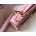 Hermes Kelly 25cm Retourne Bag In Pink Clemence Leather Hermes Kelly 25cm Retourne Bag In Pink Clemence Leather